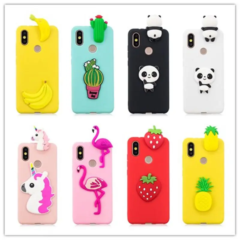 

For Huawei Y6 2019 3D Cartoon Unicorn Panda Phone Cases Soft TPU Silicon Back Cover For Coque Huawei Y6 2019 case fundas