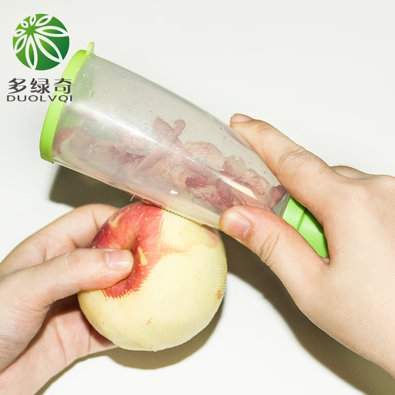 

DUOLVQI multifunctional Apple Peeler Cutter Vegetable Tools Fruit Peeler Plastic Apple Trash Storage Case Kitchen Gadgets