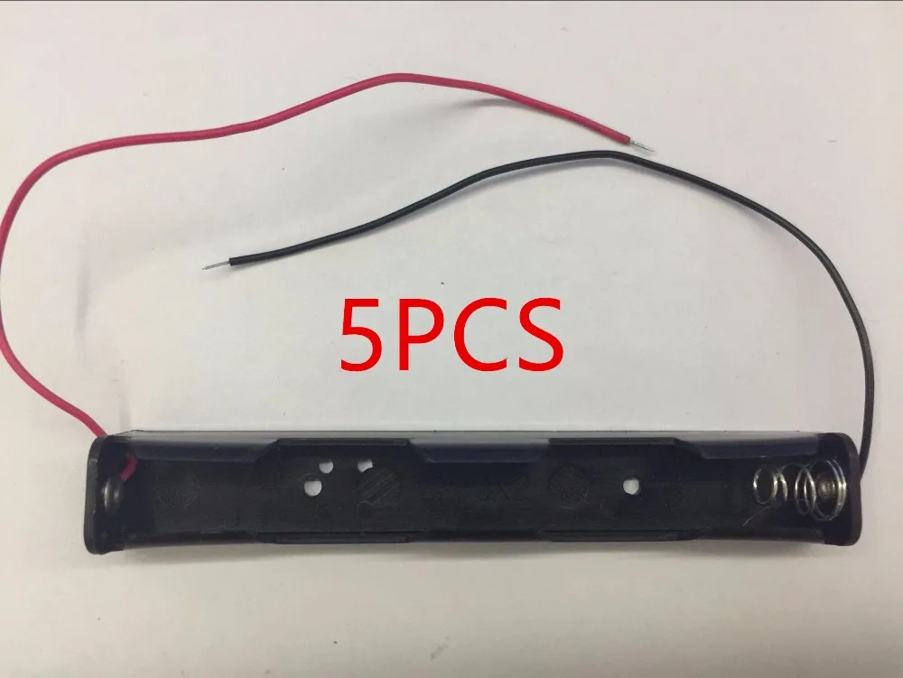 5 Pz Vendita Calda 2 X Aa Batterie Di Stoccaggio Saldatura Pezzo Battery Holder Box 3 V Caso Di Circuito In Serie Con Linea
