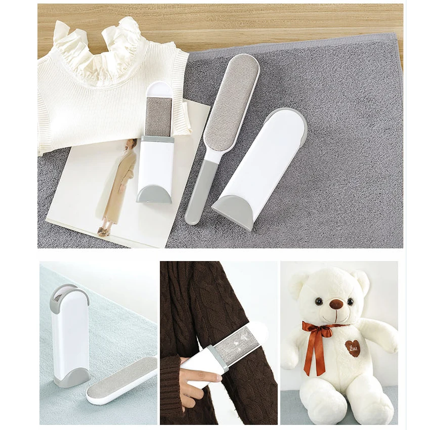 

Pet Hair Remover Cleaner Brush Dog Combs Cat Grooming Bristles Sticky Tousle With Double Sided Cleaning Clothes Bed Carpet Couch