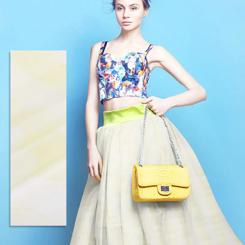 Buy Jacquard silk organza fabric crisp