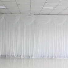 Новые Модные Белые популярные цвета на заказ свадебные фоны 20ft(w) x 10ft(h) для свадебного украшения