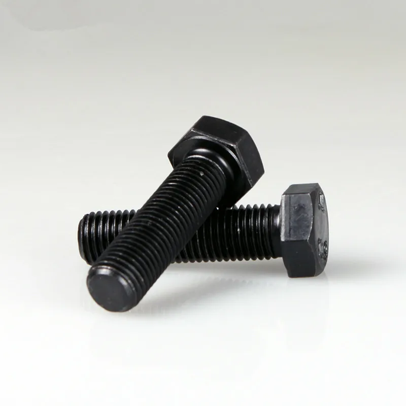 12.9 Screws Hex Bolts Hexagonal Screws Black M8*16/20...150mm DIN933