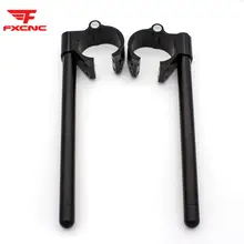 55 мм CNC зажим Руля Мотоцикла на вилке рукоятки зажим ons Универсальный 7/" 22 мм для Yamaha Honda Kawasaki Suzuki Ducati FXCNC