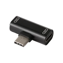 Мобильный телефон 2 в 1 сплиттер аудио зарядный адаптер тип-c двойной гнездовой разъем конвертер для samsung S10 S9 huawei Mate20