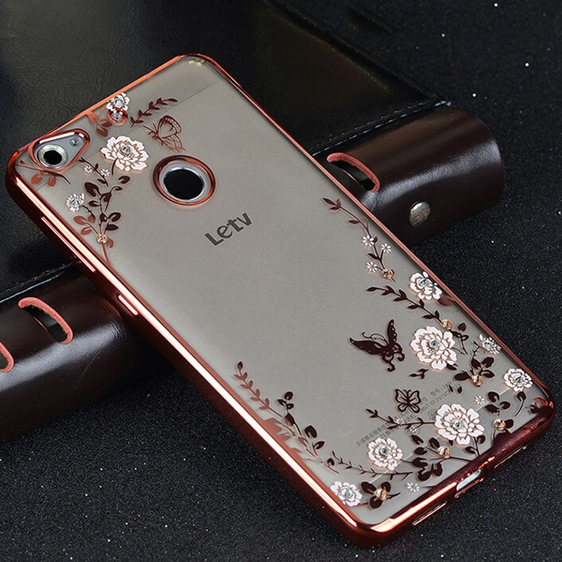 New arrival Secret Garden Flower Bling Flora case For Letv 1S X500 2  Diamond soft Plated TPU clear back cover