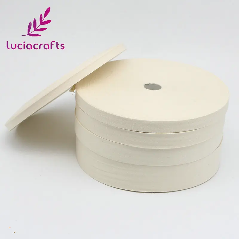 

Lucia crafts 10mm/15mm/20mm/25mm/40mm solid color Cotton Ribbon 5y/lot Q0306