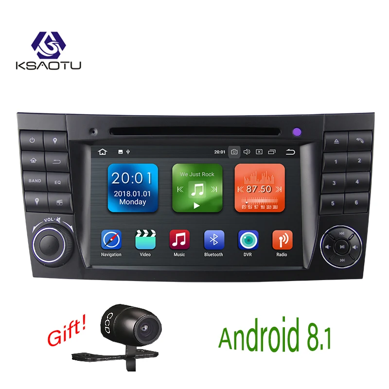 KSAOTU 7 &quotDAB + 4G Android 8 1 автомобильный DVD плеер SD GPS для Mercedes Benz E-class W212 (2002-2009) |