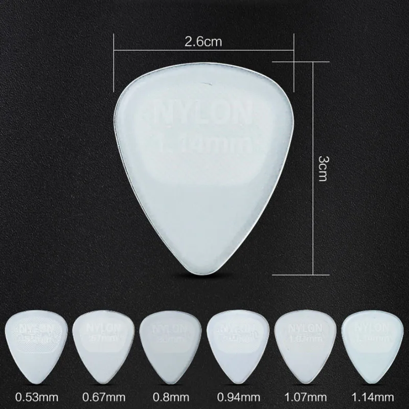 Dunlop Glow Nylon Guitar Picks Plectrum Mediator Guiar Parts Accessory for Acoustic Electric Guitarra Ukulele Guitar Pick