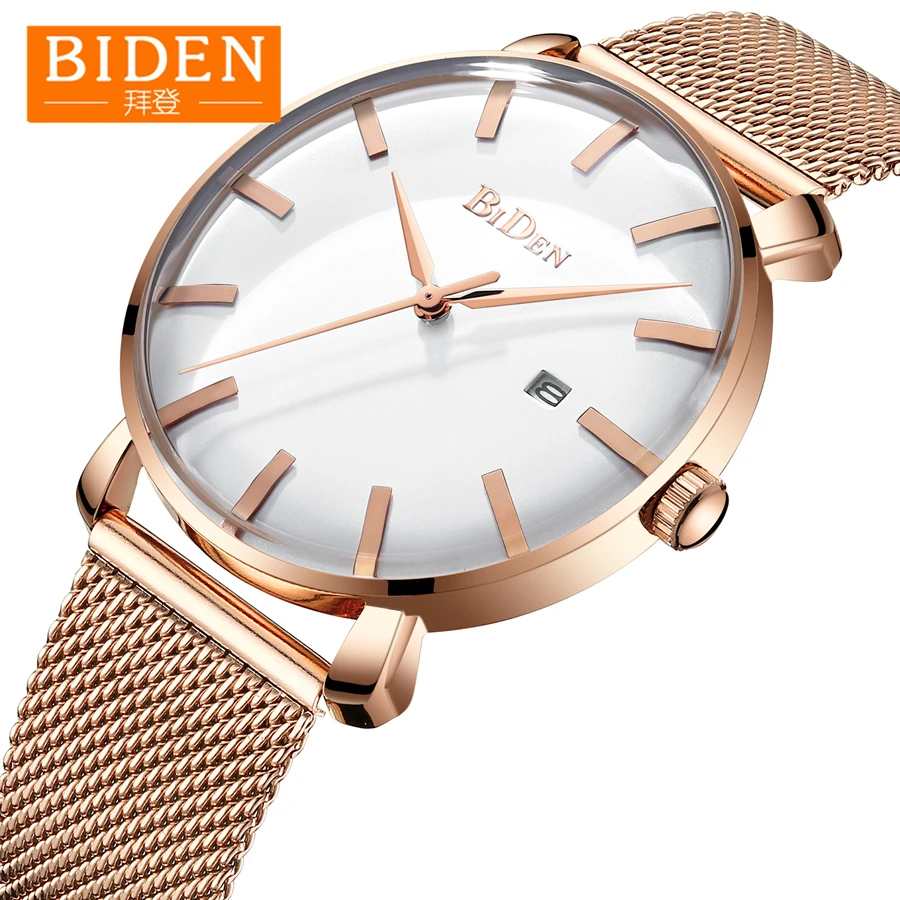 

BIDEN Top Brand Luxury Mens Watches Quartz Clock Stainless Steel Chronograph Military Sport Wrist Watches Relogio Masculino