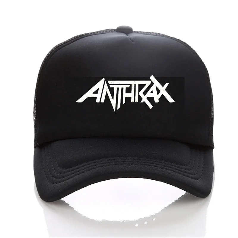 

Anthrax band pattern printing baseball cap Men women Summer Trend Cap New Youth Joker sun hat Beach Visor Leisure hat