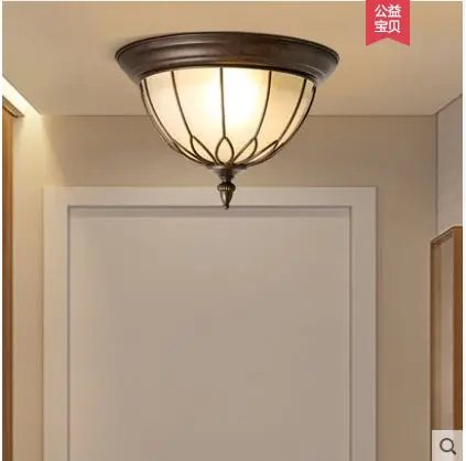 

American country retro creative personality living room bedroom dining room light foyer home aisle corridor balcony ceiling lamp