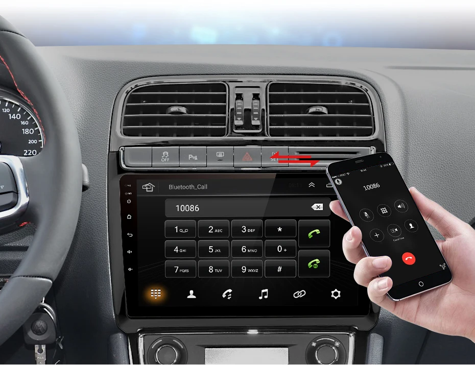 Junsun 2G+ 32G Android 9,0 для Volkswagen POLO 2012- Авто 2 din Радио стерео плеер Bluetooth gps навигация нет 2din dvd