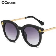 Пчелы круглый кошачий глаз роскошные солнцезащитные очки Для мужчин Для женщин Модные оттенки UV400 Винтаж очки 47918