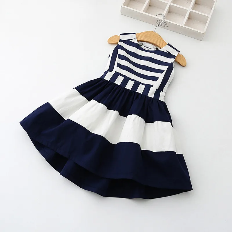 2017-sweet-fashion-new-kids-children-clothing-fashion-style-sleeveless-girls-summer-dress-wind-navy-striped (1)