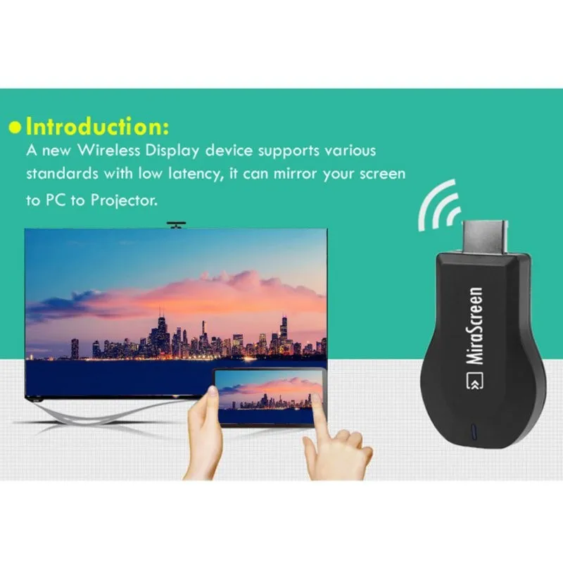 128MB HDMI tv Stick Dongle Mirascreen Wi-Fi дисплей приемник DLNA Airplay адаптер Miracast