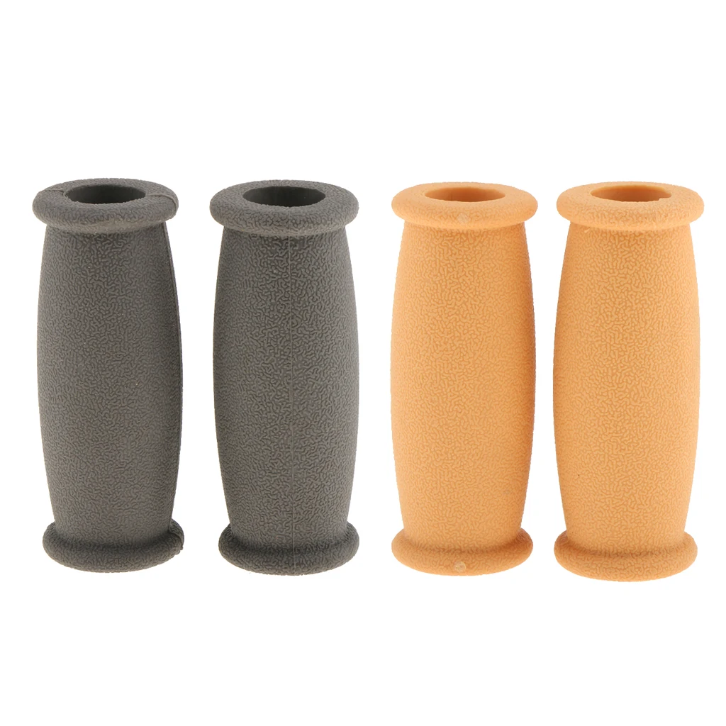 2 Pairs Crutch Hand Grips Rubber Non-Slip Soft Strong Handle Grips Hand Grip Replacement Crutch Accessory Hand Crutch Grips