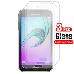 Premium Tempered Glass Screen Protector Shield - 3 Pack, Ultra - Thin 9H Hardness Film (For Galaxy J3 2017)