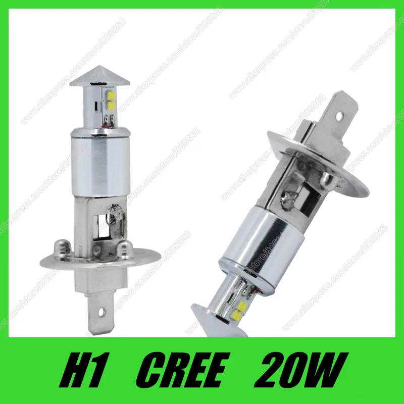 High Quality h1 led 20W Projector High Power White Car Auto led Running