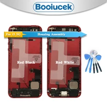 Aaa para iphone 5 5g 5S 5c se com cabo flexível de volta habitação cobertura da bateria montagem completa porta traseira chassi quadro médio + ferramentas