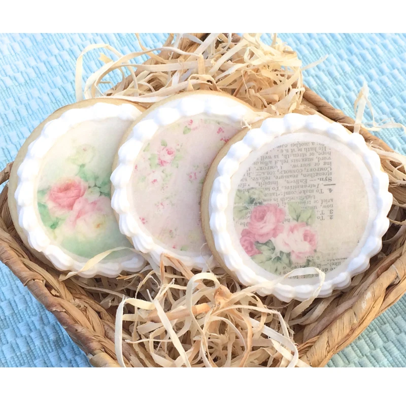 Aliexpress.com : Buy Vintage Floral Edible Wafer Paper For ...