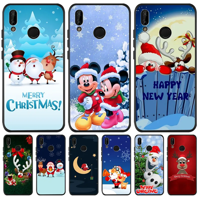 

Merry Christmas For Huawei P8 P10 P20 P30 Mate 10 20 Honor 8 8X 8C 9 V20 10 Lite Plus Pro phone Case Cover Coque Etui Funda