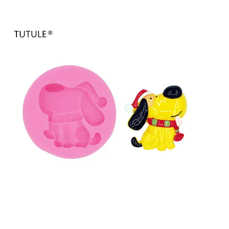 

Gadgets Chirstmas dog Silicone Rubber Flexible Food Safe Mold- resin, clay, fondant, gum paste, candy, chocolate, soap Mold