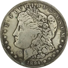 S 1894 Соединенные Штаты Морган 1 доллар фотокопия монета
