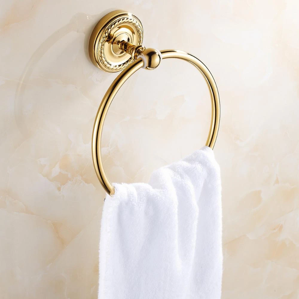 Brass Golden Towel Ring Towel Ring Brass Towel Ringgolden Brass Aliexpress