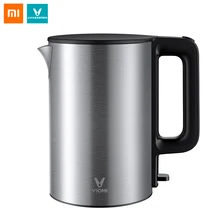 Электрический чайник для воды Xiaomi VIOMI, 1,5 л, 1800 Вт, с защитой от обжига, бытовые чайники из нержавеющей стали 304, быстрое кипячение, переменный ток, 220 В