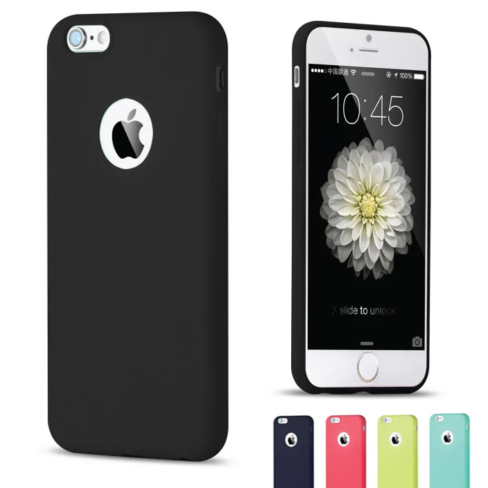 Ультратонкий Мягкий силикон конфета чехол для Apple iPhone 6 роскошный модный цветной
