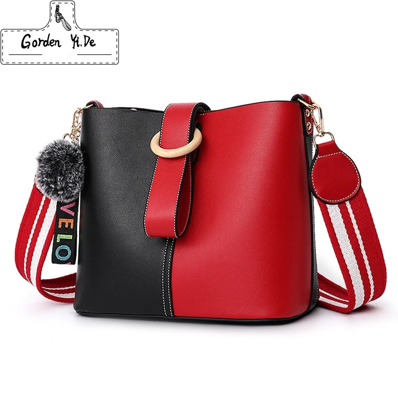 

Gorden Yi De Brand pu Leather Handbags Totes for Women 2018 New Fashion Woman Bags Shoulder Bag Casual Large Capacity Bucket Bag