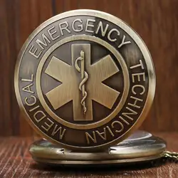 EMT Специалист по оказанию неотложной помощи фельдшер знак звезда жизни EMS спасения медсестра доктор кварцевые карманные часы цепочки и