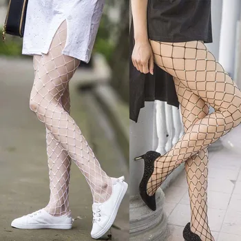 

1Pc Shiny Star Fishnet Pantyhose Sexy Women New Shine Crystal Thin Fishnet Tights Pentagram Mesh High Elastic Tights ponczochy