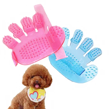 

Pet Dog Hand Shaped Gloves Brush Cat Shower Brush Puppy Dog Bath Comb High Quality Rubber Cleaning Tool Skin Massager Accessorie