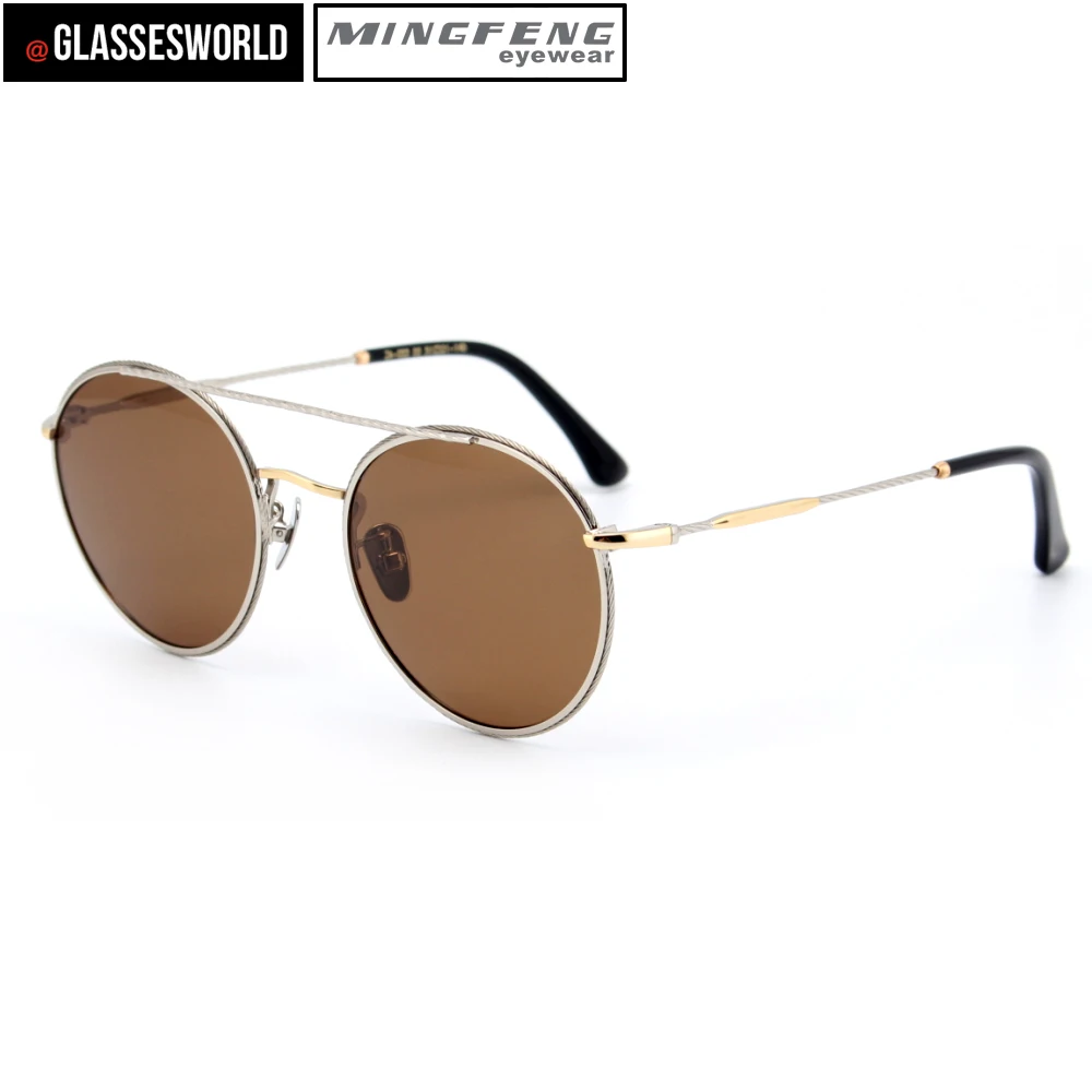 Sonnenbrille Runde Mode Uv400 Qualität M2578 Hohe Bule brown HEqwO5Az