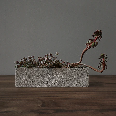 molde concreto piso planta vasos plantas moldes