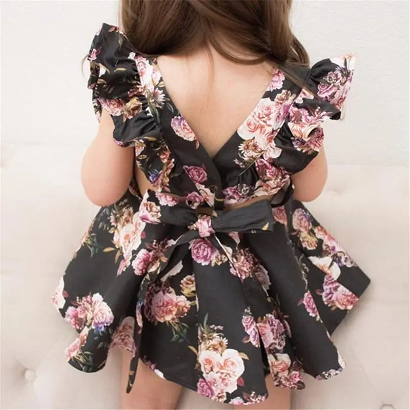 Платье для одежда малышей девочек летняя детская подружки невесты крещение