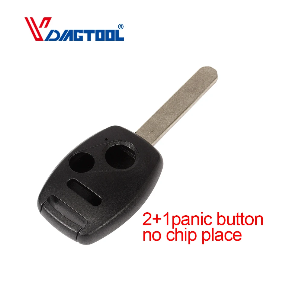 

Vdiagtool 2+1panic button remote key cover no chip place Keyless Remote Key Shell Case Fob Cover Fit For Honda Accord Civic CRV