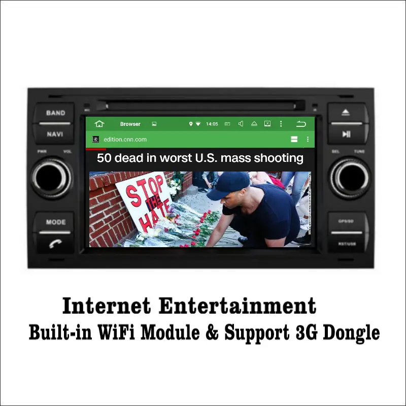 Discount Liislee Android 7.1 2G RAM For Ford For Focus 2000~2007 Car Radio Audio Video Multimedia DVD Player WIFI DVR GPS Navi Navigation 2