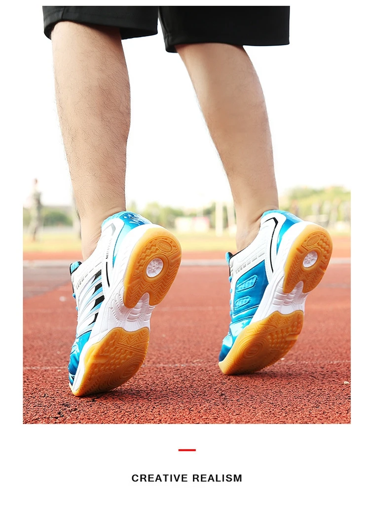 Унисекс профессионально-тренировочный высокое качество Демпфирование для ракеток для бадминтона и тенниса обувь женская мужская легкая дышащая Нескользящая уличная спортивная обувь