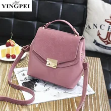 YINGPEI Famoso diseñador de la marca mujeres de los bolsos bolsos de cuero Del Bolso de Hombro Sólido mini bolsas Mujer Messenger Bag bolsos Flap bolsos