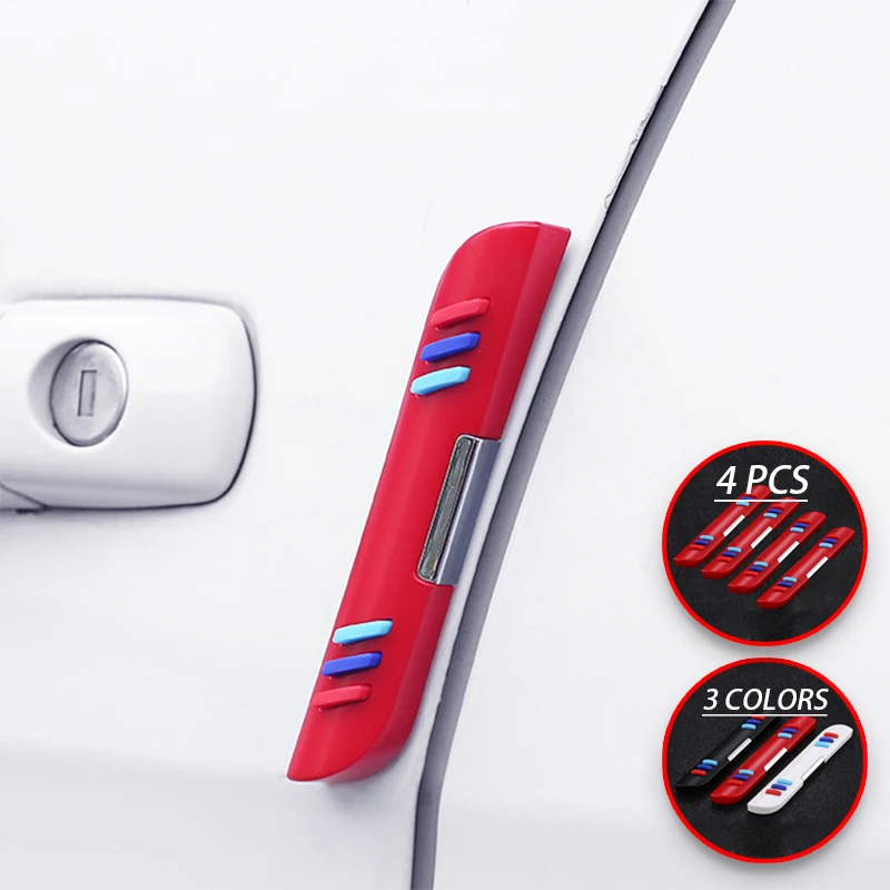 

4 Pcs Car Door Protector Auto Styling Moulding Strips Vehicle Anti-collision Anti-Scratch Strip Black White Red 7130