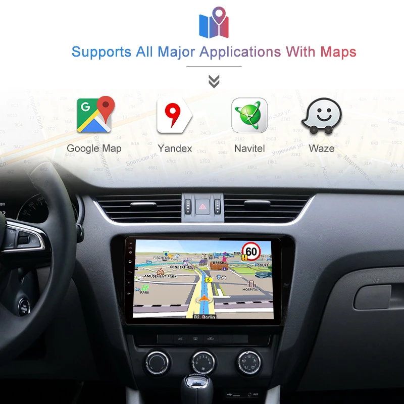 Top AWESAFE for SKODA Octavia 2013 2014 2015 2016 2017 2018 A7 Car Radio Multimedia video player GPS No 2 din Android 8.1 2G+32G 3