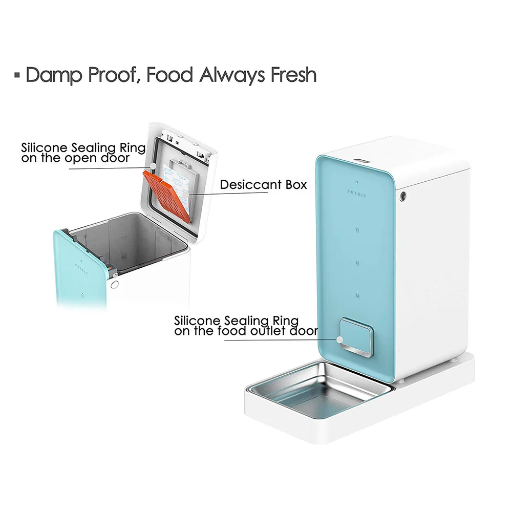 PETKIT Smart Cat Feeder Automatic bowl Pet cat feeder timer for Cats Dogs,Never Stuck Feeder Fresh Pet Food Dispenser cibo gatto PETKIT Smart Cat Feeder Automatic bowl Pet cat feeder timer for Cats Dogs,Never Stuck Feeder Fresh Pet Food Dispenser cibo gatto