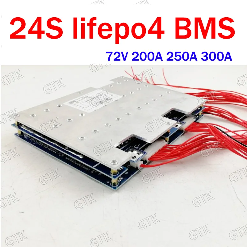 

24S 72V 200A lifepo4 BMS pcm battery protection board Balance function 24S 250A BMS 24S 300A 72V lithium battery BMS for 20kw
