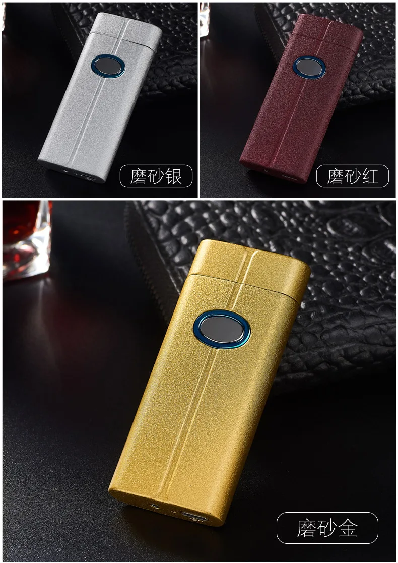 Творческий двойной Arc плазменная зажигалка электрическая USB зажигалки для сигар ветрозащитный перезаряжаемый прикуриватель аксессуары