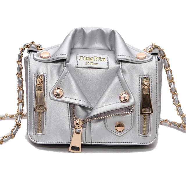 New European Brand Designer Bag Chain Motorcycle Shoulder Rivet New European Brand Designer Bag Chain Motorcycle Shoulder Rivet Jacket Bags Messenger Women Leather Handbags