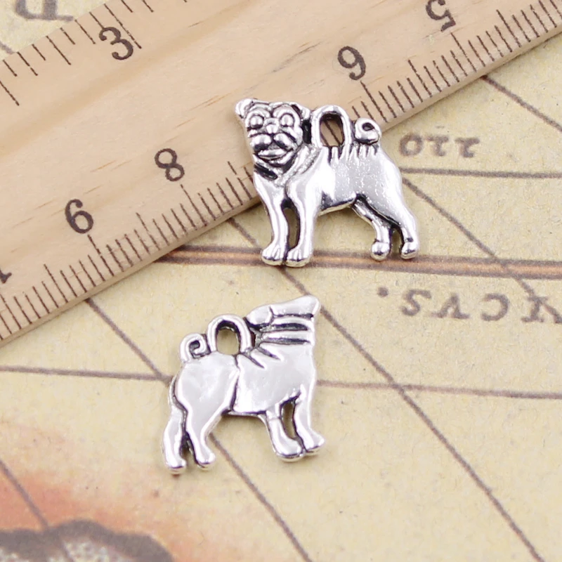 10 Ciondoli Rinoceronte In Lega Color Argento Antico 24x14 Mm | Pendenti Per Gioielli Fai Da Te