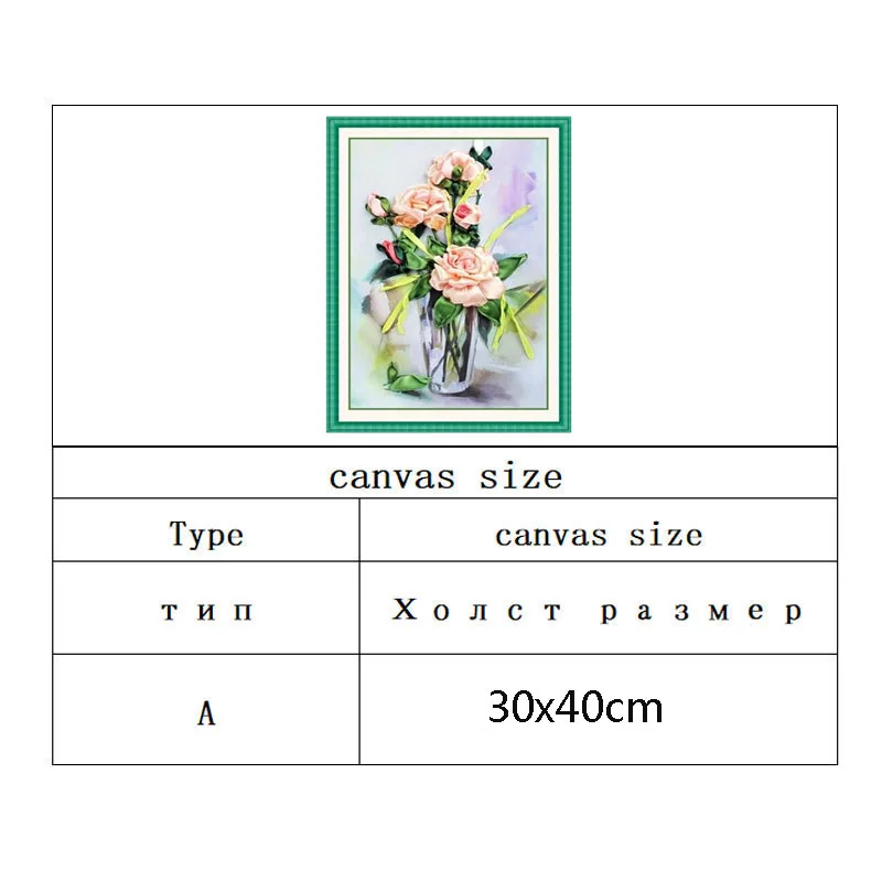 Картина маслом розовая роза шелковая лента вышивка 3D Картина на холсте атласная Вышивка крестиком комплект вышивка рукоделие подарок DIY настенное украшение